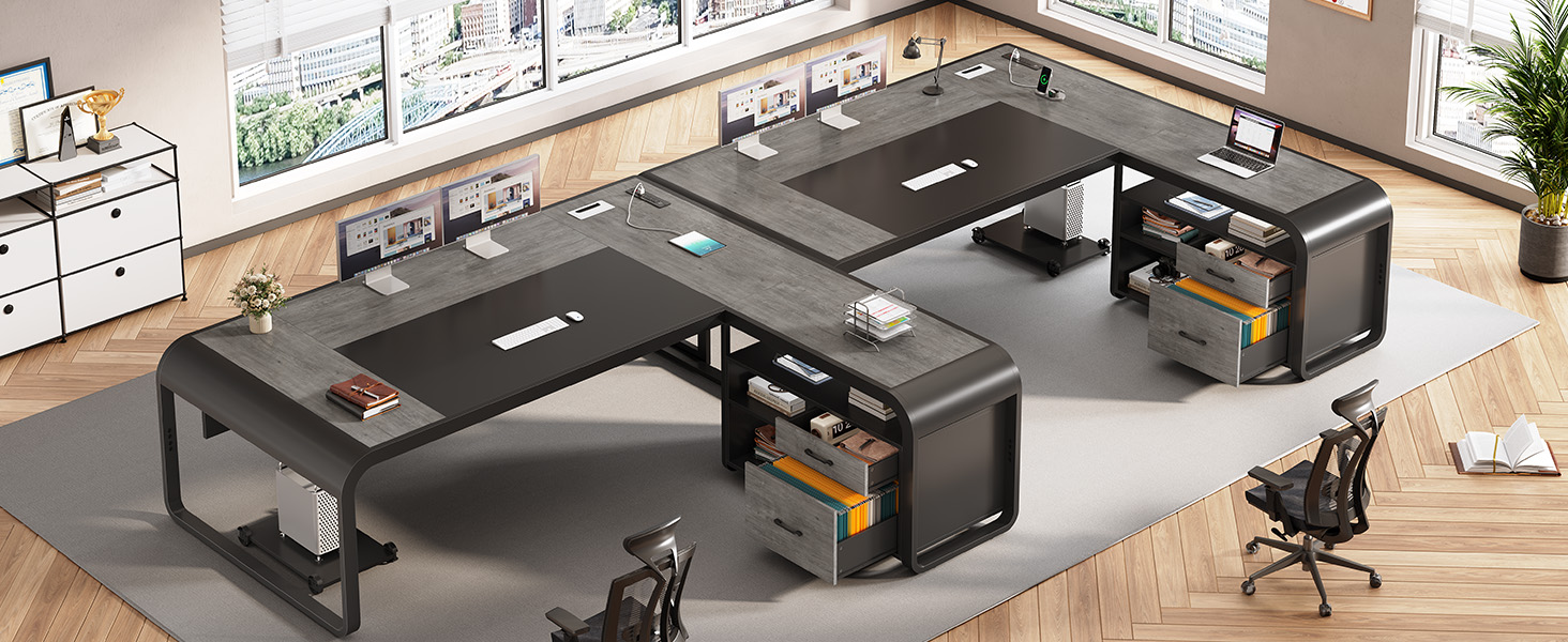 Amazon.com: SEDETA 61 Inch Executive Desk, Large Office Desk with